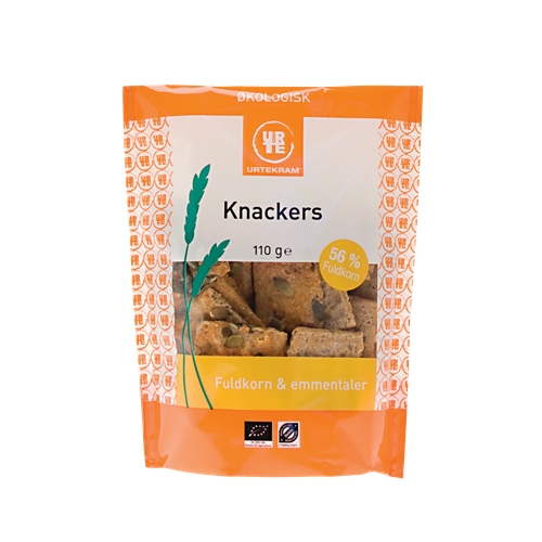 Urtekram Knackers Fuldkorn Emmentaler É (110 gr)