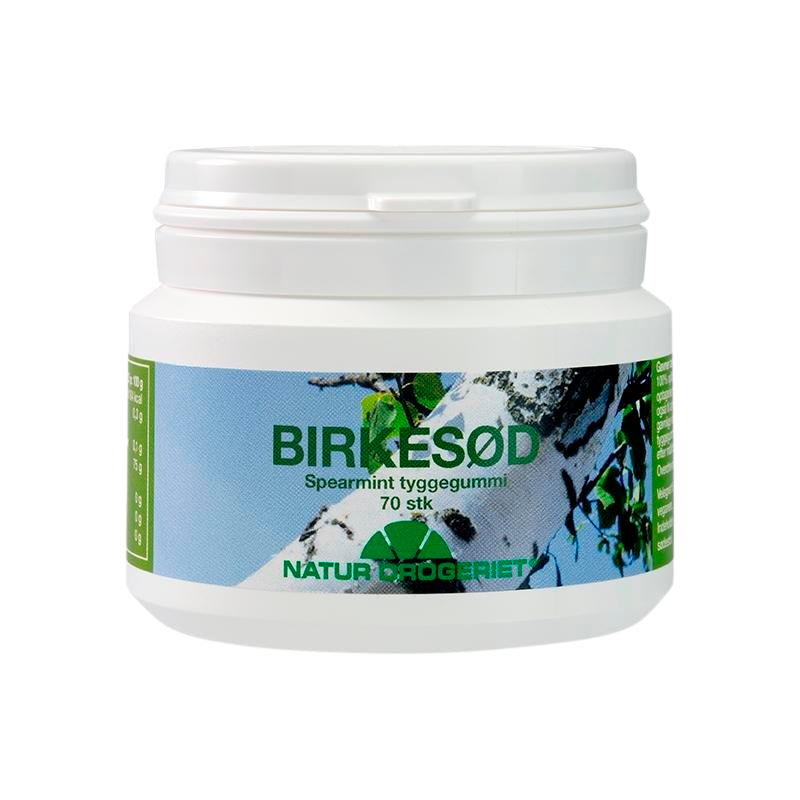 Tyggegummi Birkesød Spearmint m. Xylitol (70 stk)