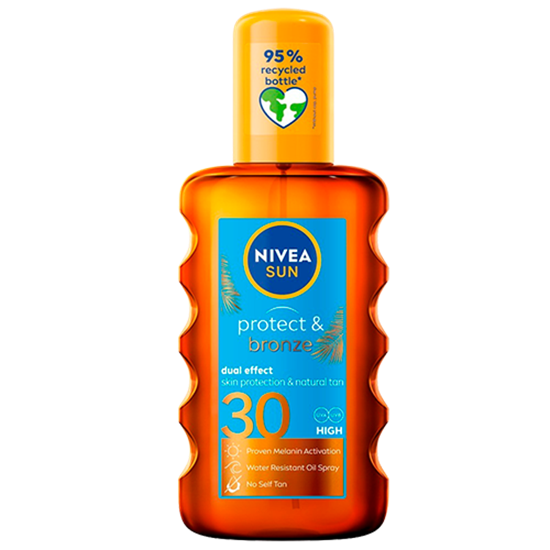 UDSALG Nivea Protect Bronze Oil SPF 30 (200 ml) køb billig