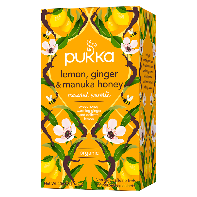 Pukka Lemon, Ginger & Manuka Honey Te Ø (20 breve)