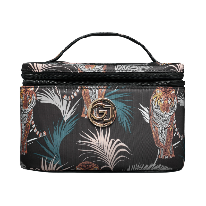 Gillian Jones Beautyboks Sort Tigre & Palme Print (1 stk)