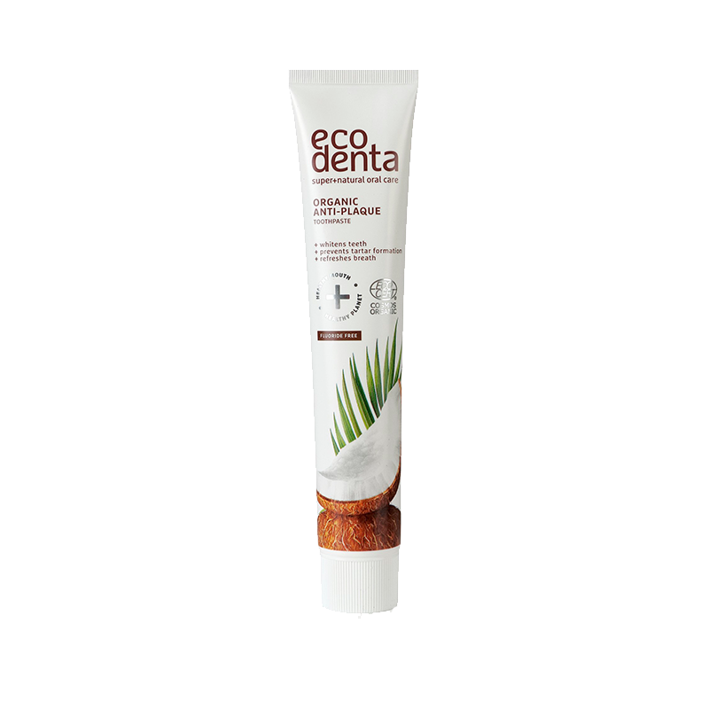 Ecodenta Tandpasta m. Kokosnød u. Flour (75 ml)