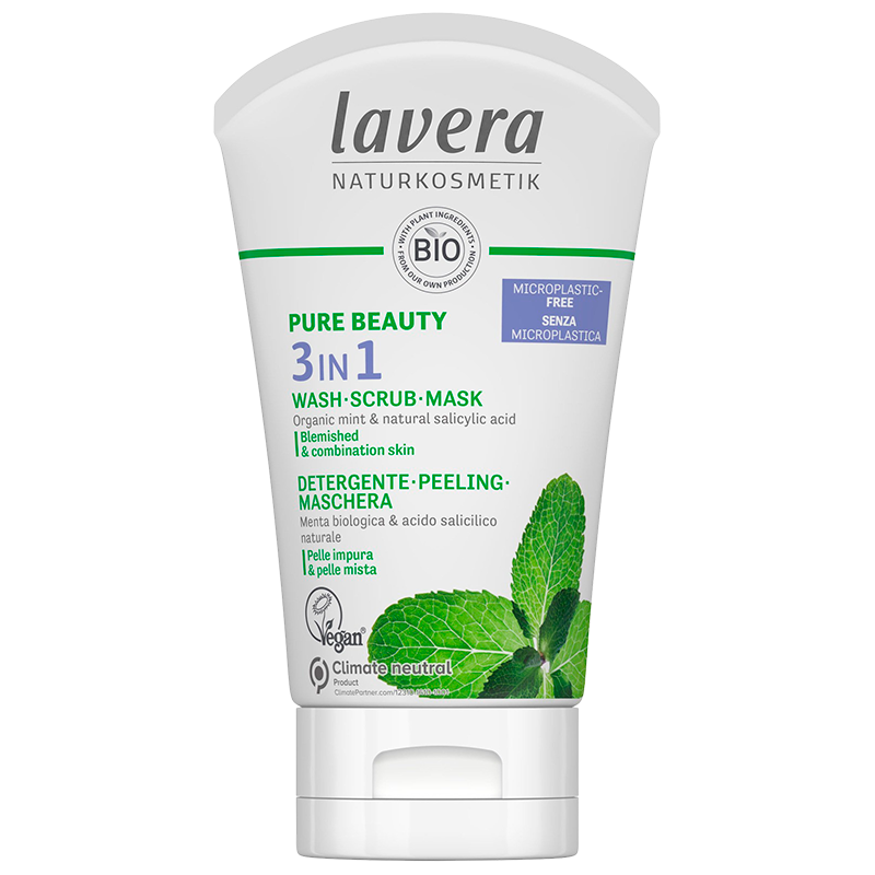 UDSALG Lavera 3 in 1 Wash Scrub Mask (125 ml) køb billig