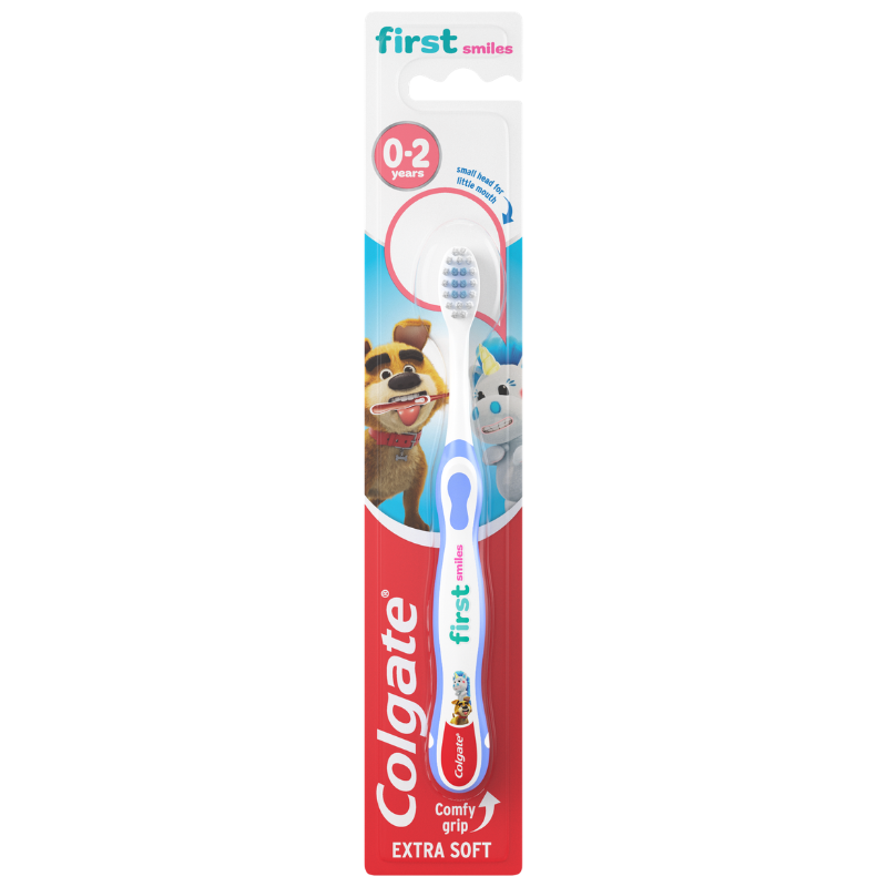 Colgate First Smiles 0-2 År Tandbørste Ass. Farve (1 stk)