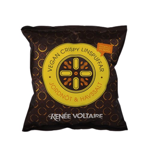 Renée Voltiere Vegan Cheezy Linse puffer m. Jordnød & havsalt Ø (60 g)