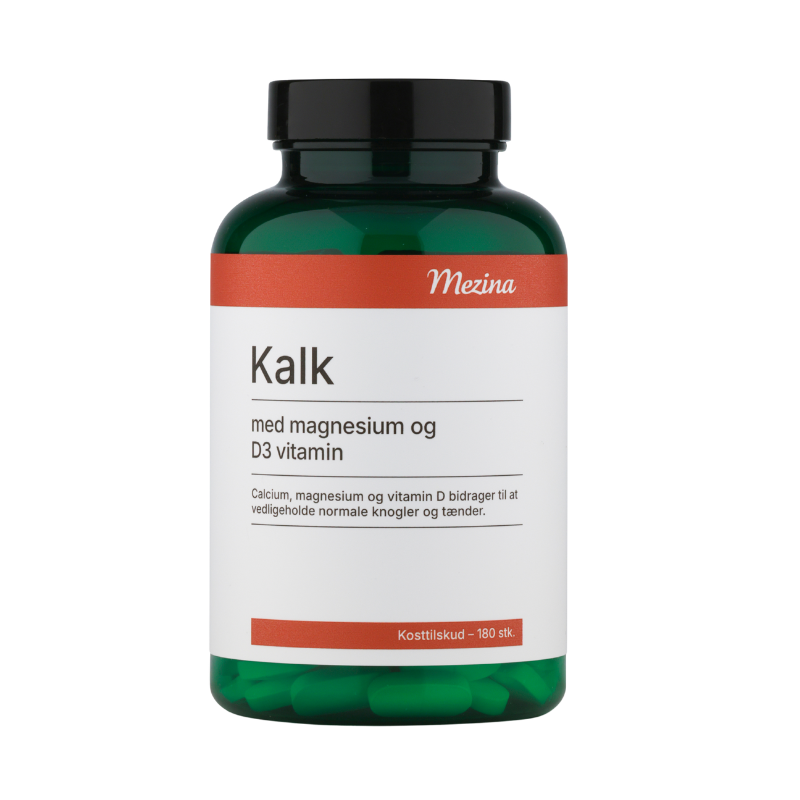 Tilbud Mezina Kalk M. Magnesium D3 vitamin (180 tabl) køb billig