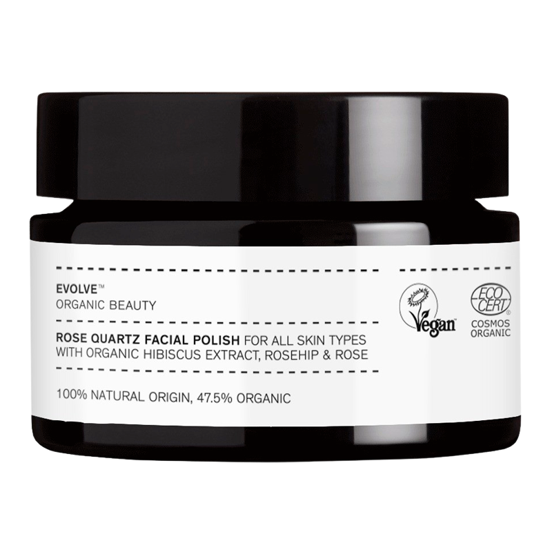 Tilbud Evolve Rose Quartz Facial Polish Travel Size (30 ml) køb billig
