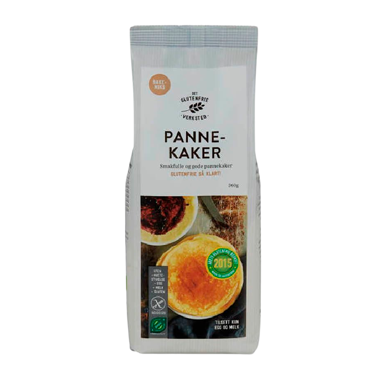 Det Glutenfrie Verksted Pandekage Miks Glutenfri Ø (360 g)