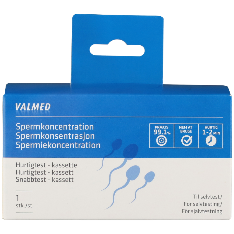ValMed Spermkoncentration Hurtigtest Kassette (1 stk)