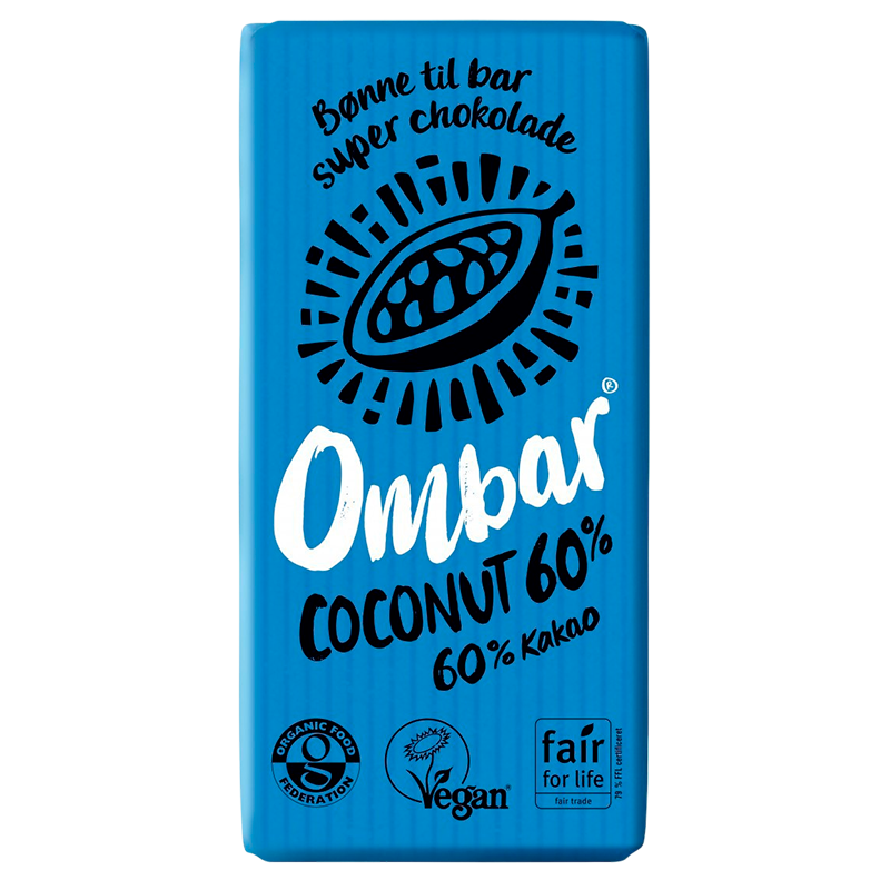 Ombar Bar Kokosnød 60 % Ø (35 g)