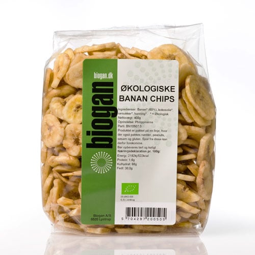 Bananchips Øko Ps 400 G