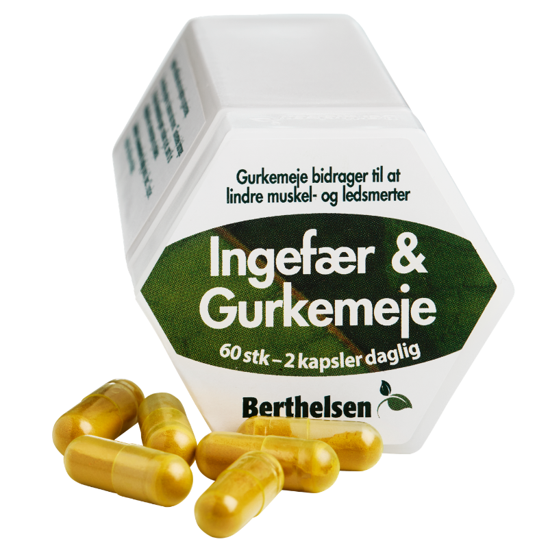 Berthelsen Ingefær & Gurkemeje (60 kaps)