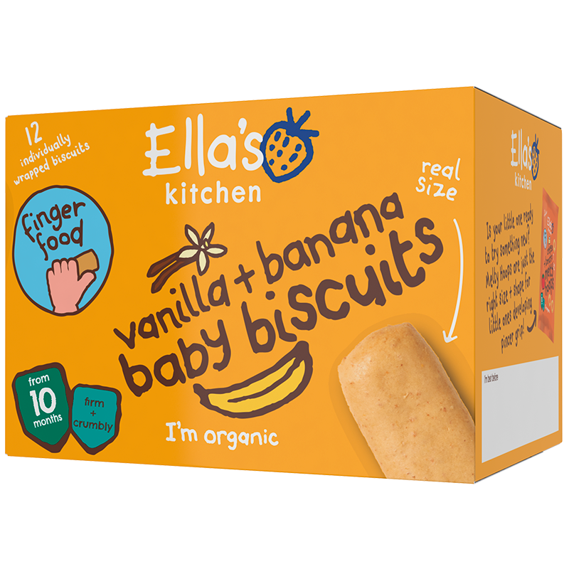 Ellaâs Kitchen Babykiks Vanilje & Banan 10 mdr (108 g)