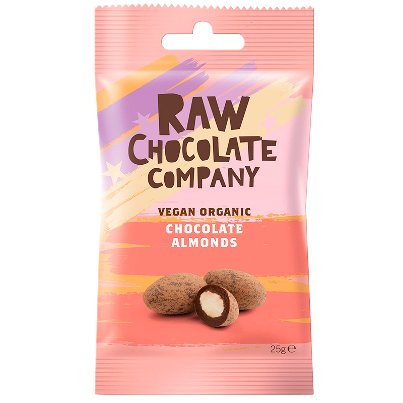 The Raw Chocolate Co. Mandler m. rå chokolade Ø (28 g.)