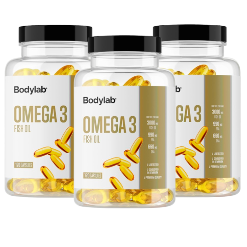 Bodylab Omega-3 Fiskeolie (3 x 120 stk)