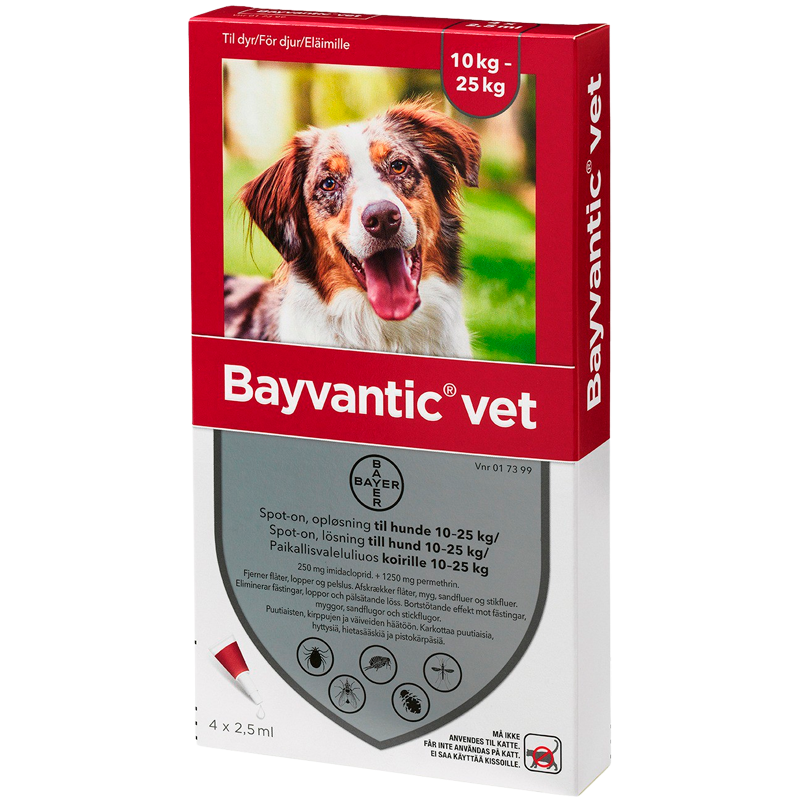 Bayvantic Vet Hund 10-25 Kg (4x2,5 ml)