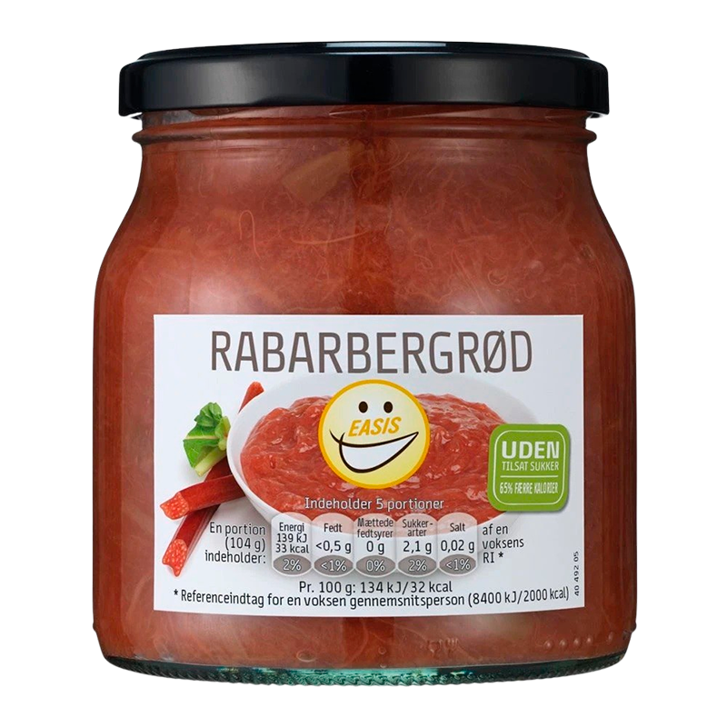 EASIS Rabarbergrød (520 g)