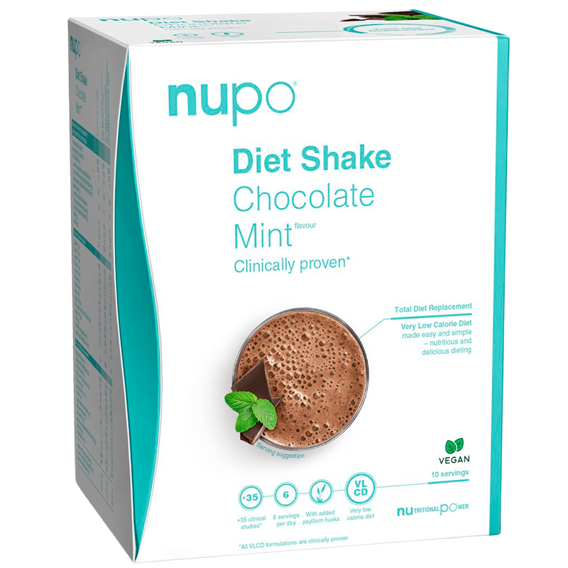 Tilbud Nupo Diet Shake Chocolate Mint (10x32 g) køb billig