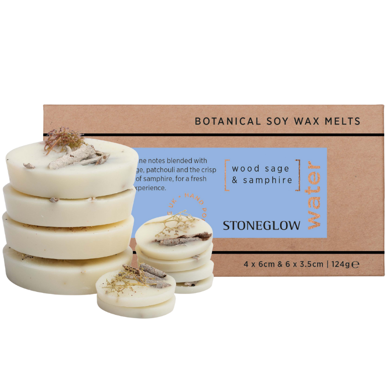 Ambience Stoneglow Vegansk Soja Duftvoks Salvie & Strandfennikel (10 stk)