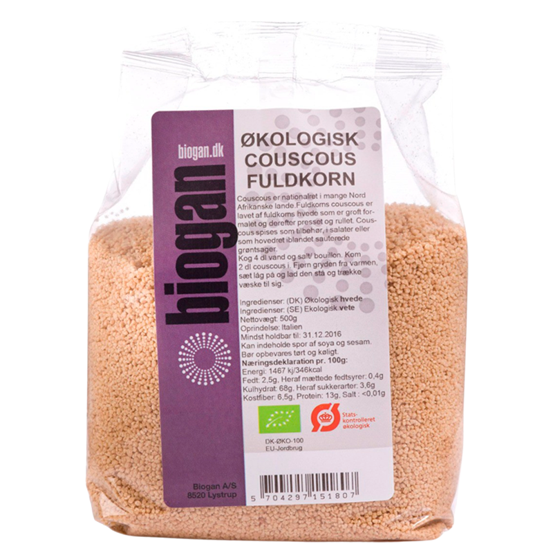 Biogan Couscous Fuldkorn Ø (500 g)