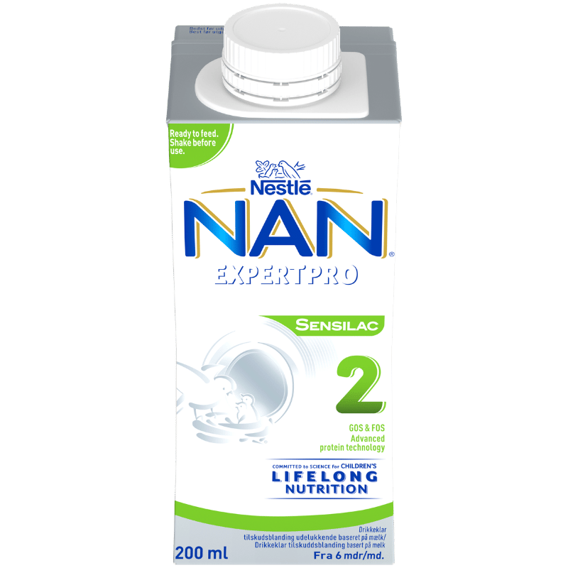 NAN Expertpro Sensilac 2 Drikkeklar Tilskudsblanding - Fra 6 mdr. (200 ml)