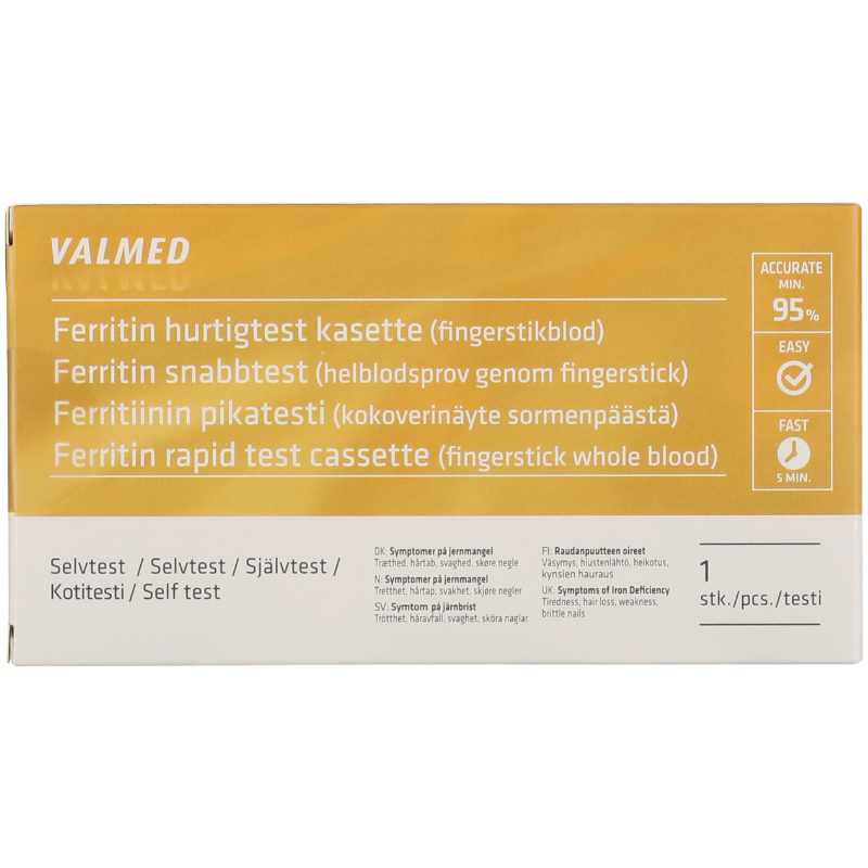 ValMed Ferritin Hurtigtest Kassette (1 stk)