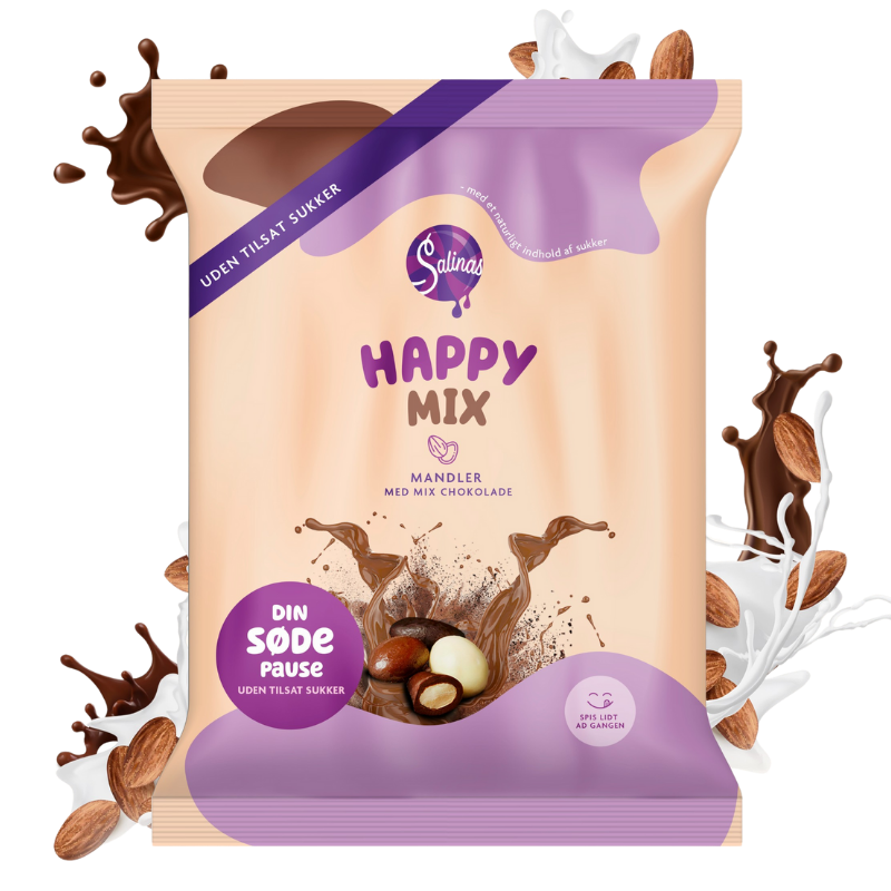 Salinas Slik Happy Mix Mandler M. Chokolade (65 g)