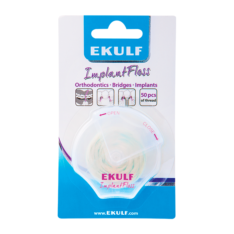 Ekulf Implant Floss Tandtråd (50 stk)