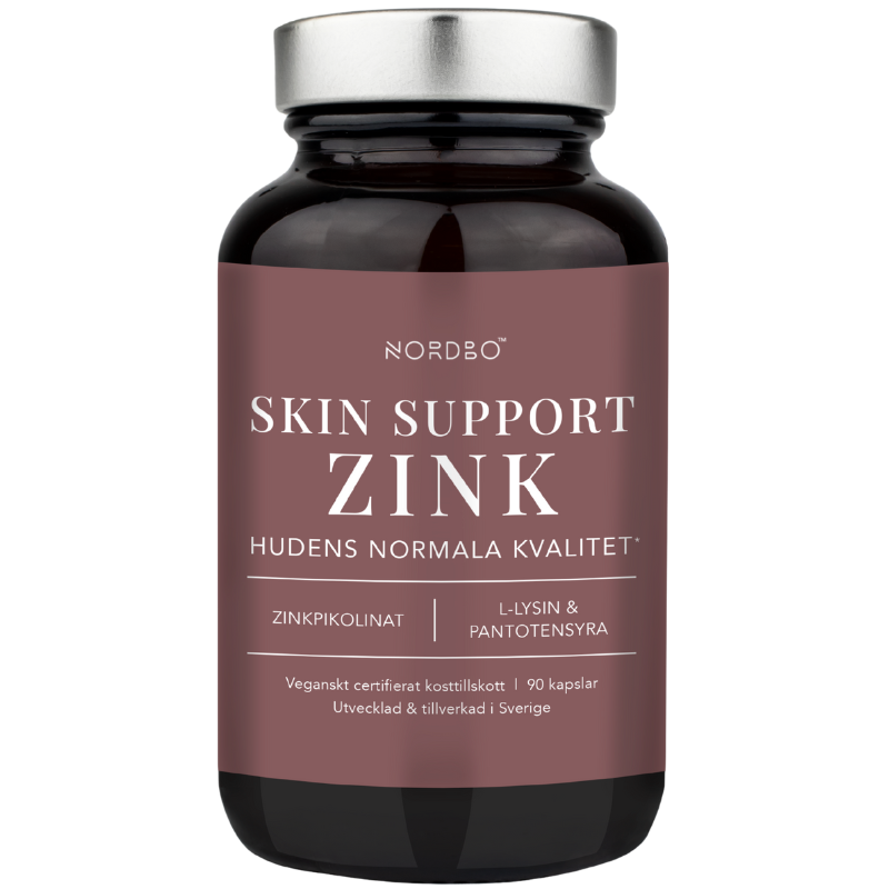 UDSALG Nordbo Skin Support Zink (90 kaps) køb billig