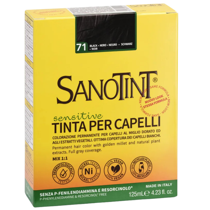 Sanotint 71 hårfarve light sort 125 ml.