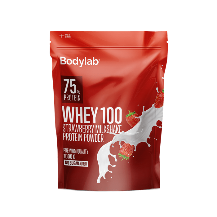 Bodylab Whey Proteinpulver - Strawberry Milkshake (1 kg)