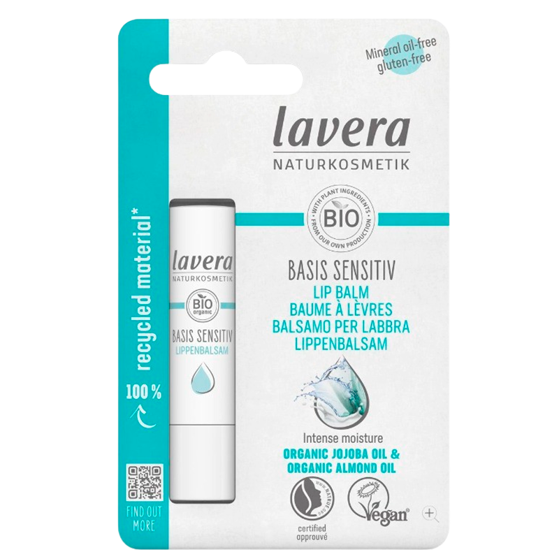 Lavera Basis Sensitiv Læbepomade Jojoba Olie og Almond oil (1 stk)