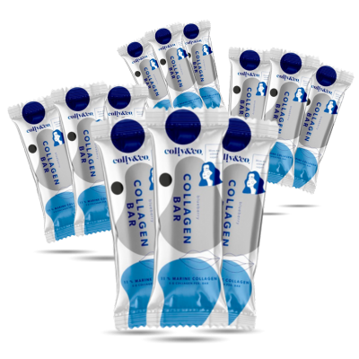 Tilbud Colly Co Kollagen Bar Blåbær (12 x 45 g) køb billig