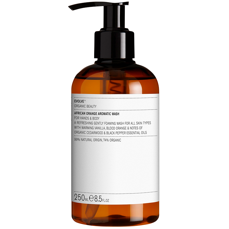 Tilbud Evolve Organic Beauty African Orange Aromatic Wash (250 ml) køb billig