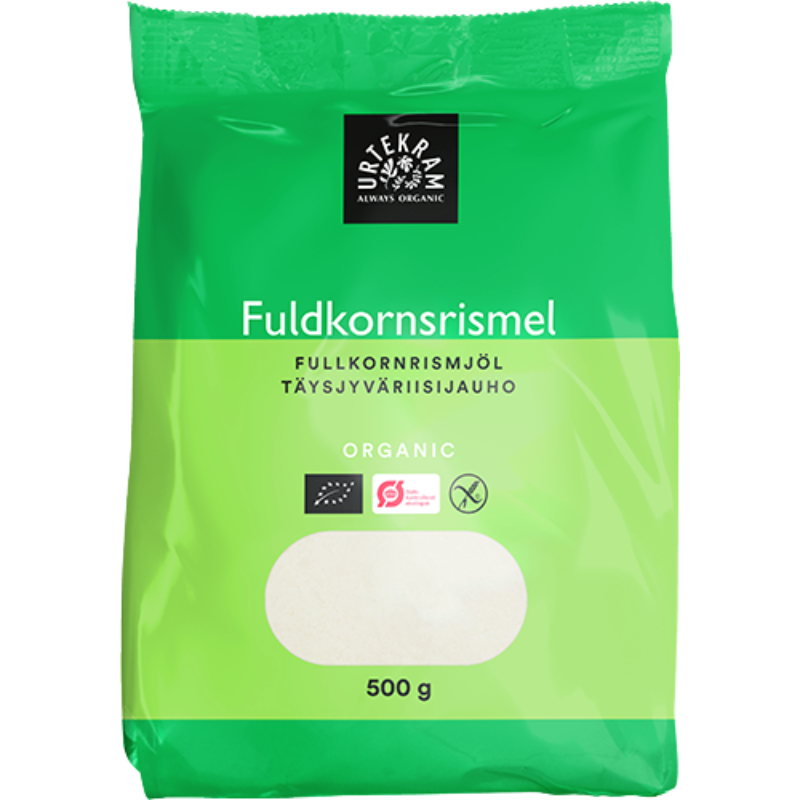 UDSALG Urtekram Fuldkorns Rismel Ø (500 gr) køb billig
