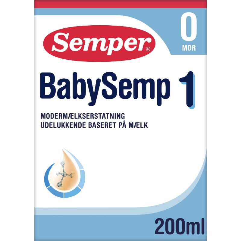 Semper BabySemp 1 Modermælkserstatning - Fra 0 mdr. (200 ml)