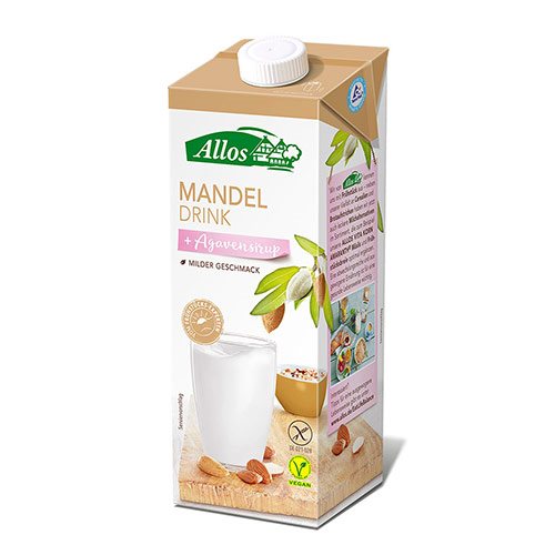 Allos Mandeldrik m. agavesirup Ø (1 ltr)