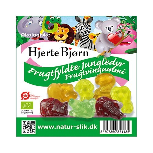 Coala’s Naturprodukter Frugtfyldte Jungledyr É (100 gr)