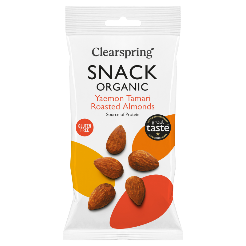 Clearspring Ristede Mandler Tamari Ø 30 gr.