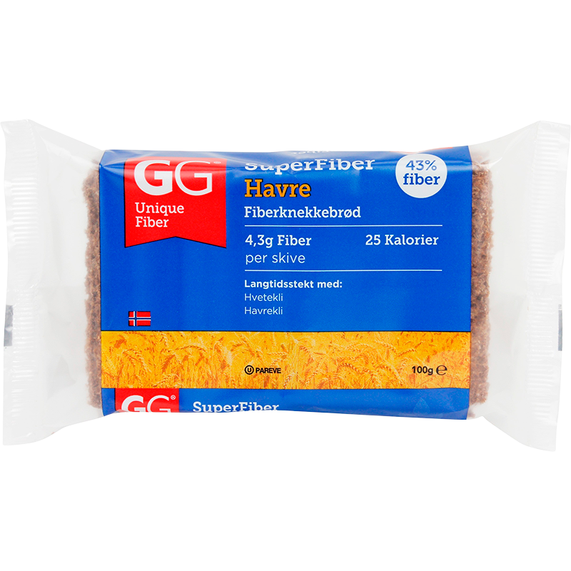 GG Unique Fiber Klidbrød Havre (100 g)