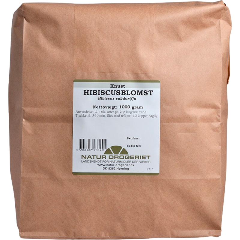 Tilbud Natur Drogeriet Hibiscusblomst Knust (1000 g) køb billig