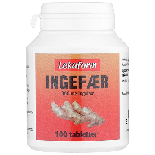 Lekaform Ingefær (100 tabl)