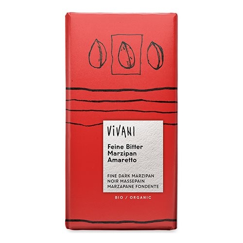Vivani Mørk Marcipan Amaretto Ø (100 gr)