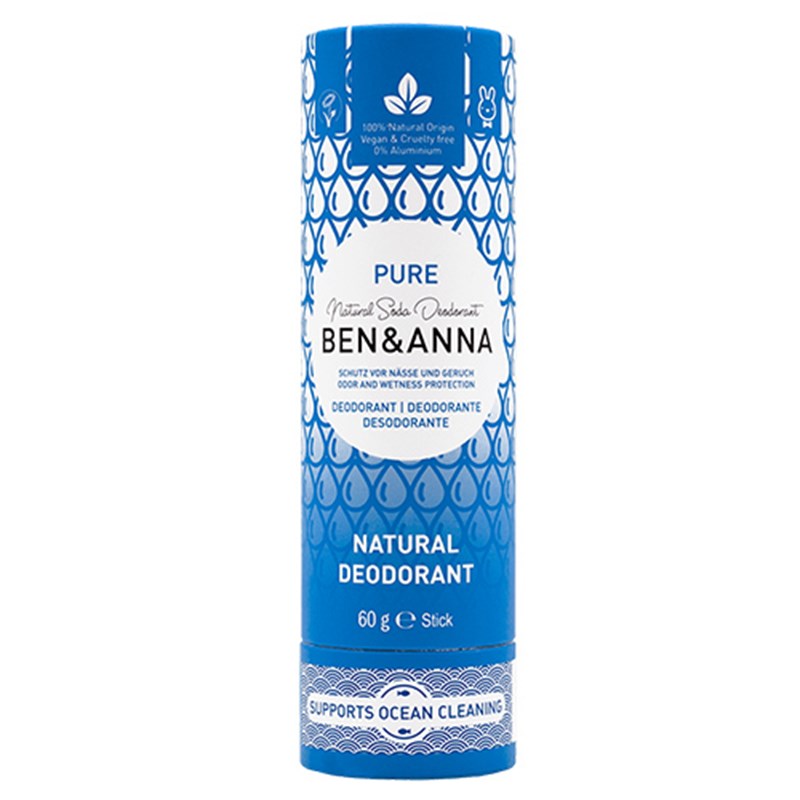 Ben & Anna Natural Deodorant Pure Papertube (60 g)