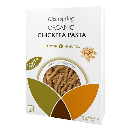 Clearspring Kikærte pasta Sedanini Ø (250 g)