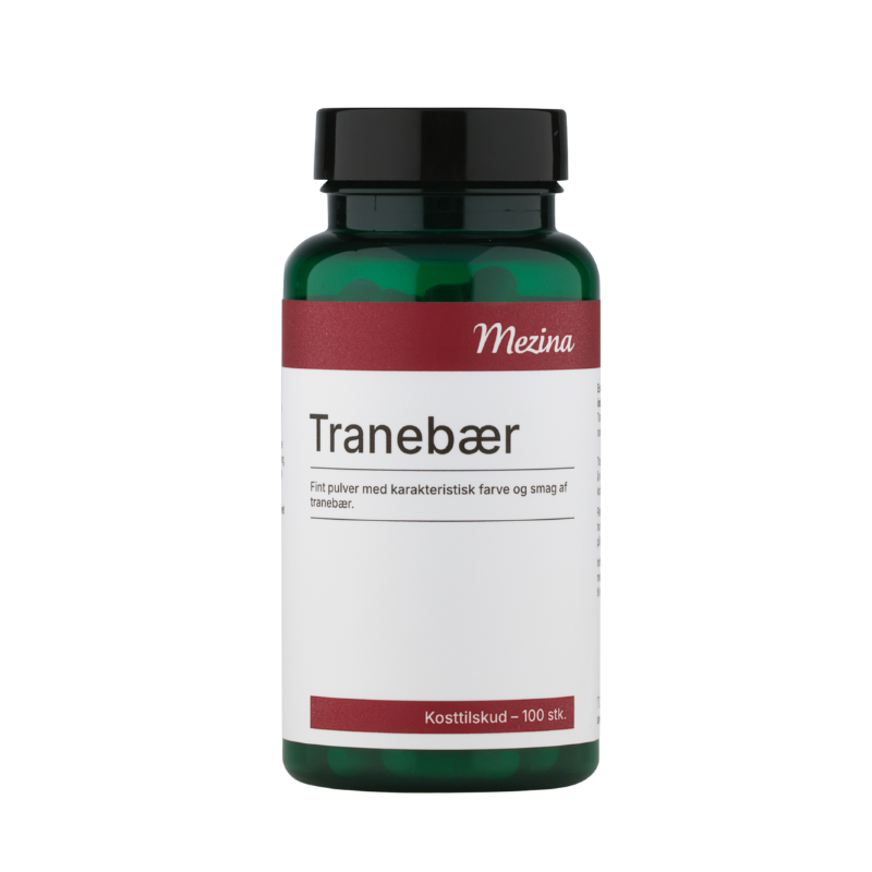 Tilbud Mezina Tranebær (100 kaps) køb billig