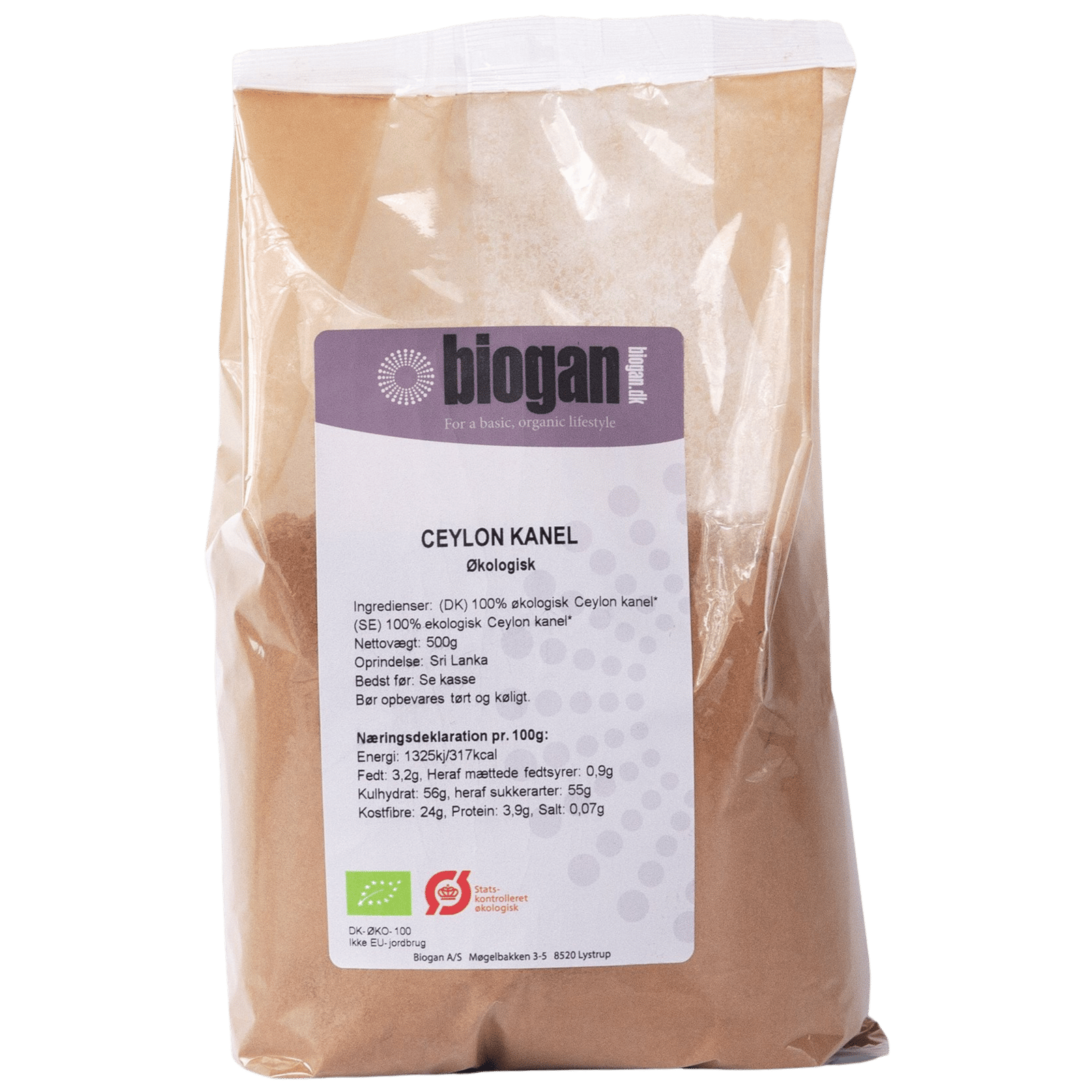 Biogan Kanelpulver 100% Ceylon É (500 g)