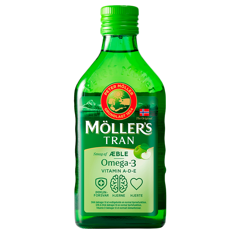 UDSALG Möller's Tran Æble (250 ml) køb billig