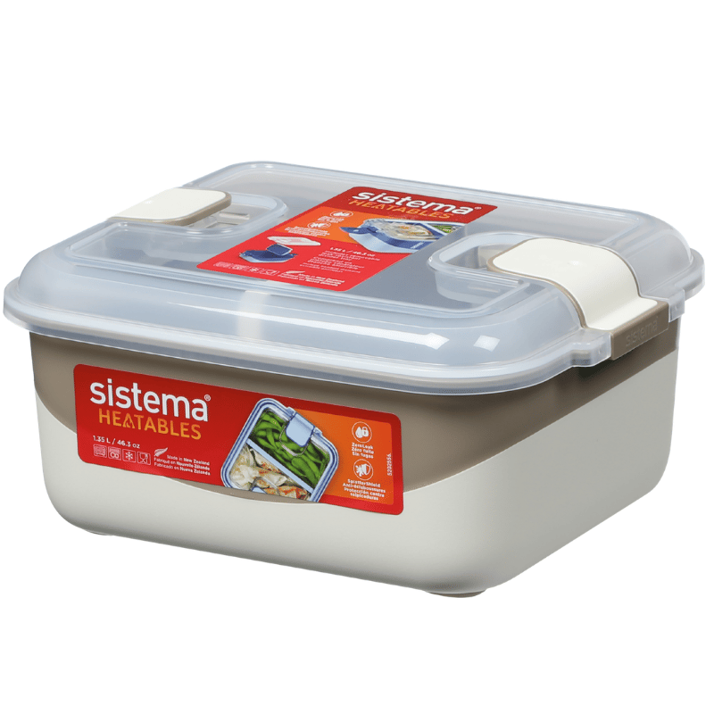 Sistema Rectangle With Divider Heatables Multifunktionel Beholder Ass. Farve (1,35 l)