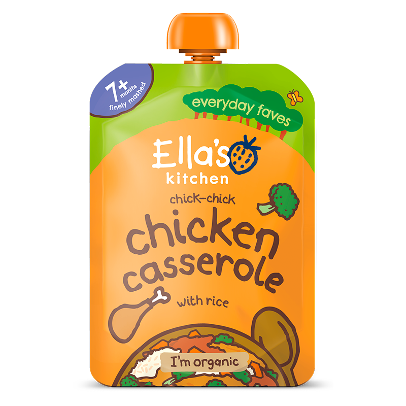 Ellas Kitchen Babymos Kylling/Ris/Grøntsager Ø 7 Mdr (130 gr)